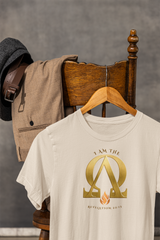 Alpha & Omega (Revelation 22:13) Christian unisex t-shirt by MyCreed — front print on Bella+Canvas 3001