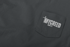 Christian long sleeve shirt featuring creed-style typography design by MyCreed.