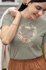 Strength & Dignity Bella+Canvas® Women's T-Shirt by MyCreed - Proverbs 31:25