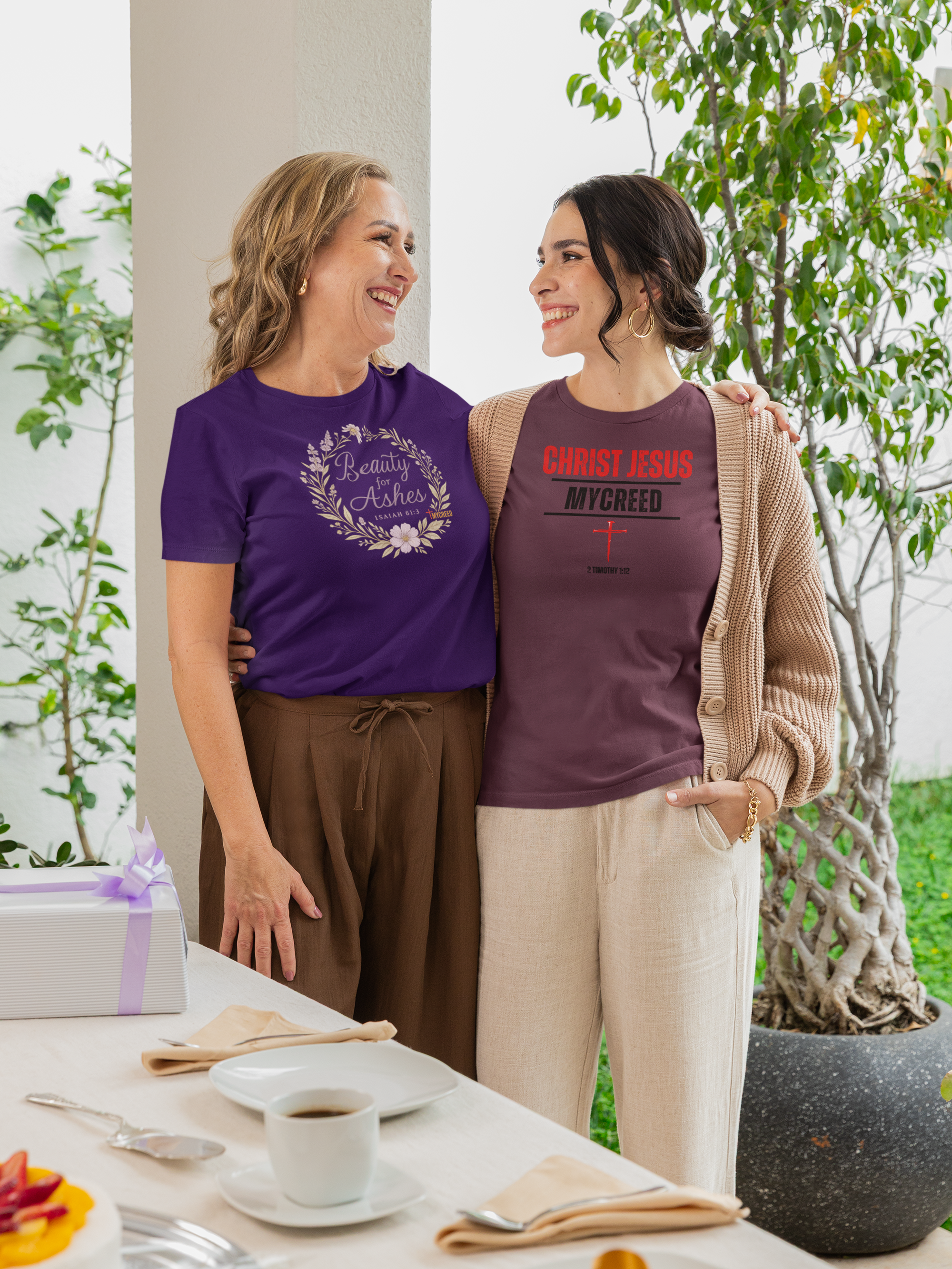 Beauty for Ashes Bella+Canvas® Women's T-Shirt by MyCreed - Isaiah 61:3