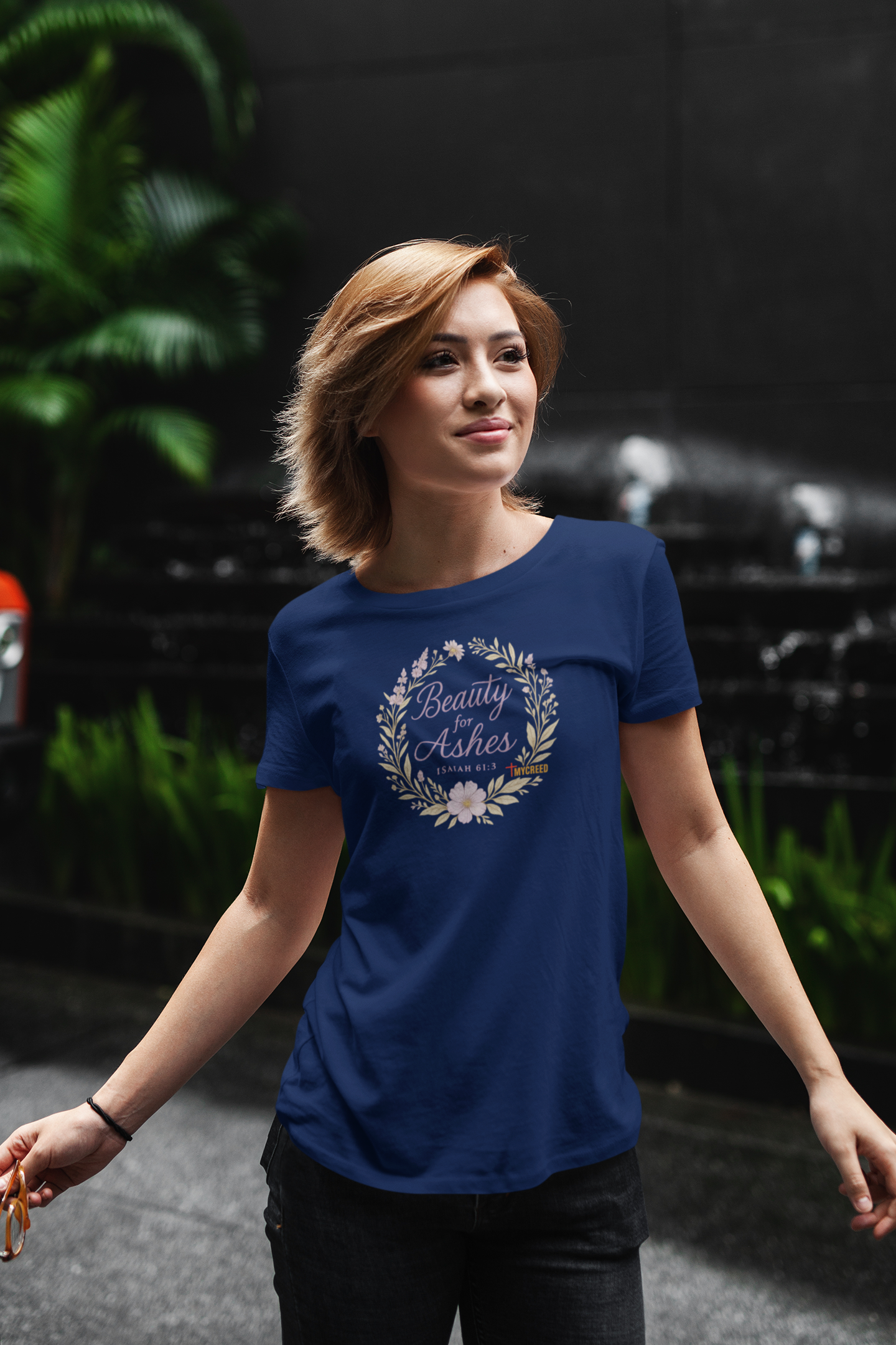 Beauty for Ashes Bella+Canvas® Women's T-Shirt by MyCreed - Isaiah 61:3