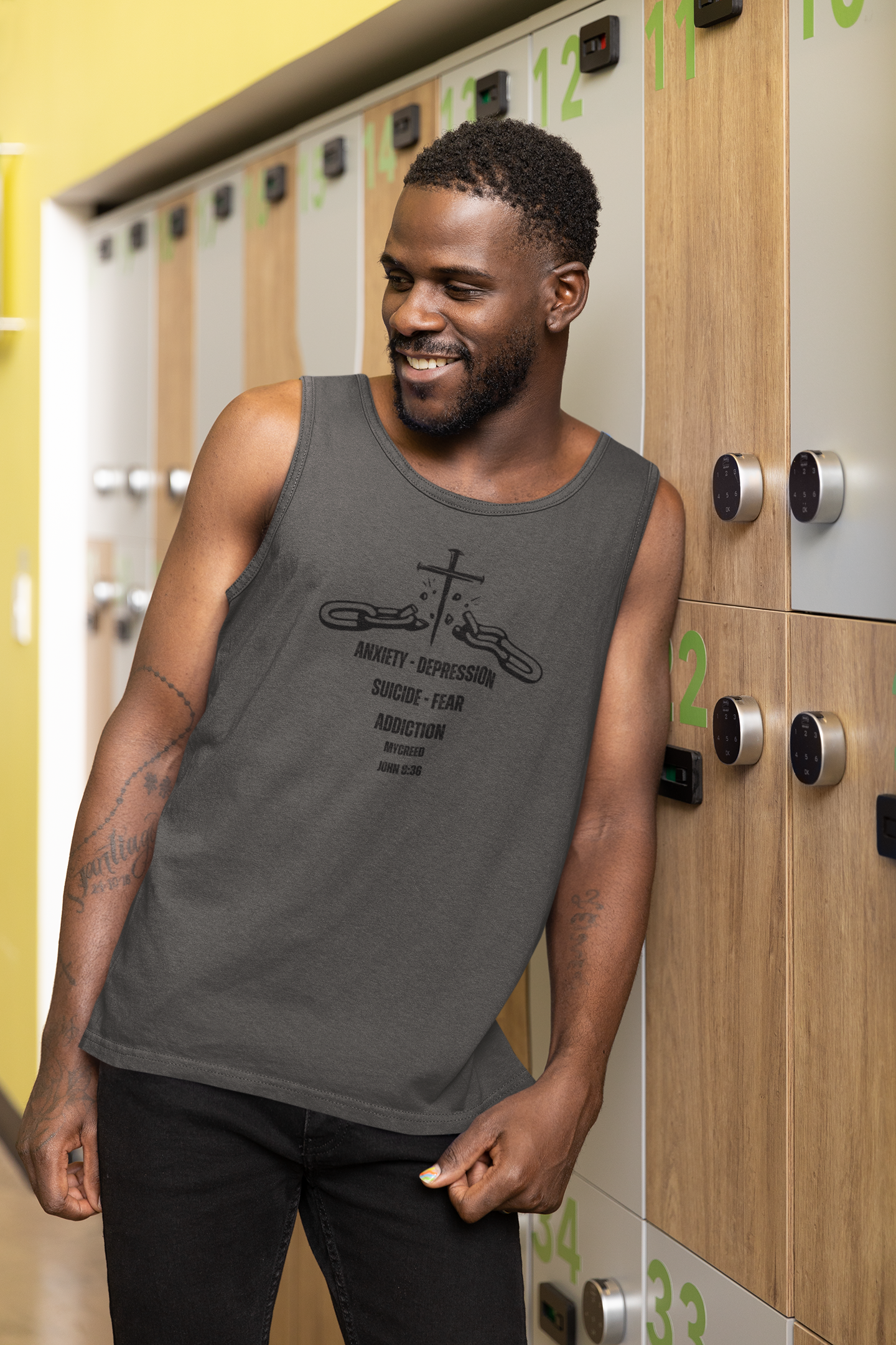 CHAIN BREAKER MYCREED Comfort Colors® 9360 Tank – John 8:36 Christian Apparel