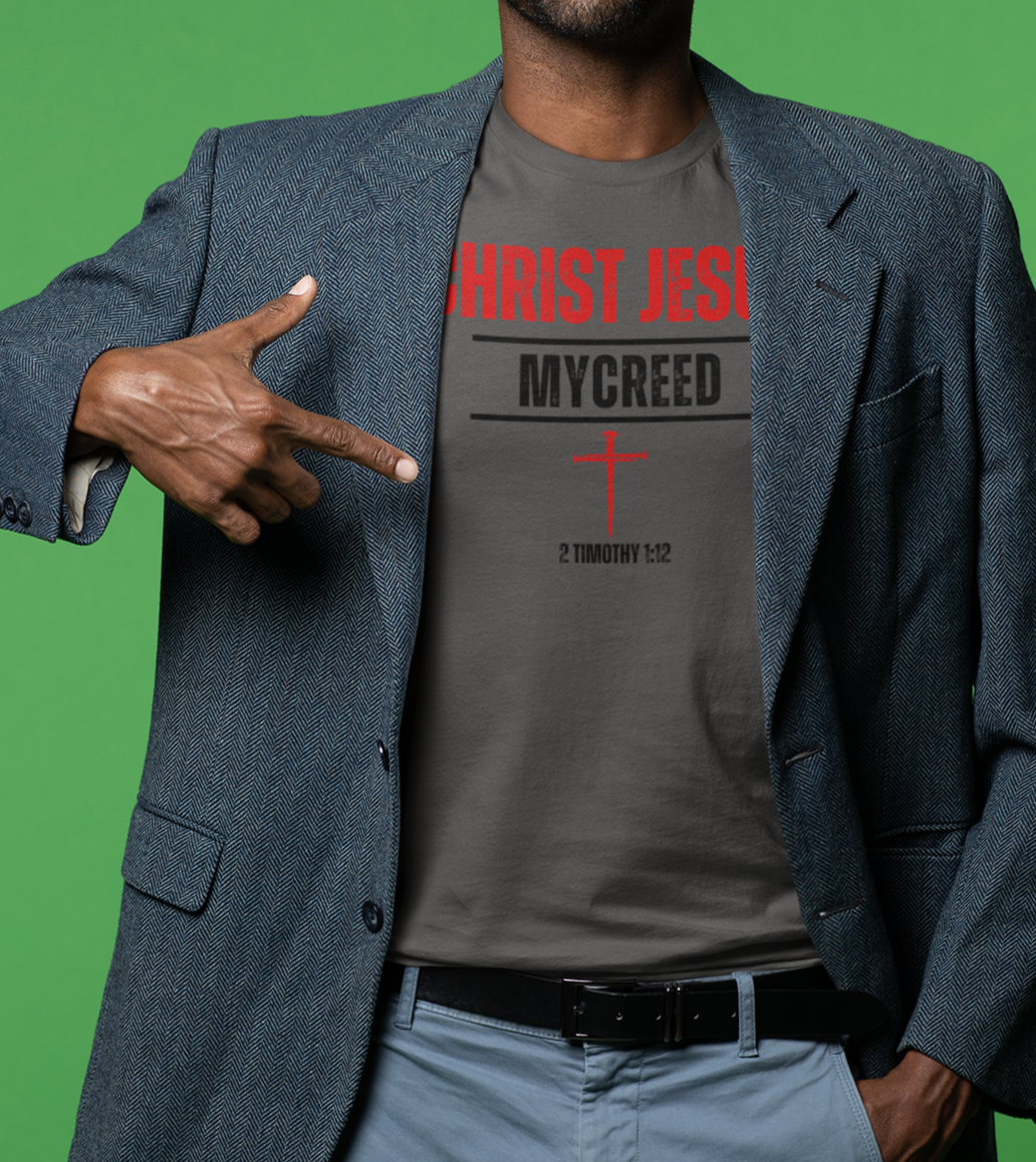 CHRIST JESUS | MYCREED Classic Men’s Christian T-Shirt | Bella+Canvas® 3001