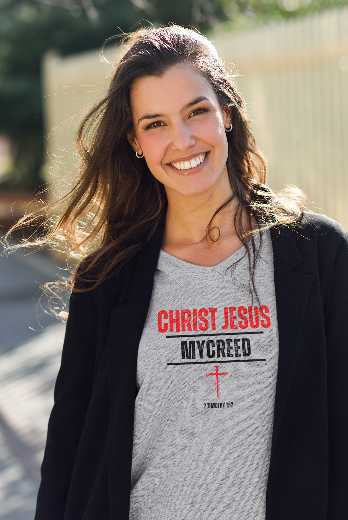 CHRIST JESUS MYCREED Women’s Fitted Christian T-Shirt | Next Level Apparel® NL3900
