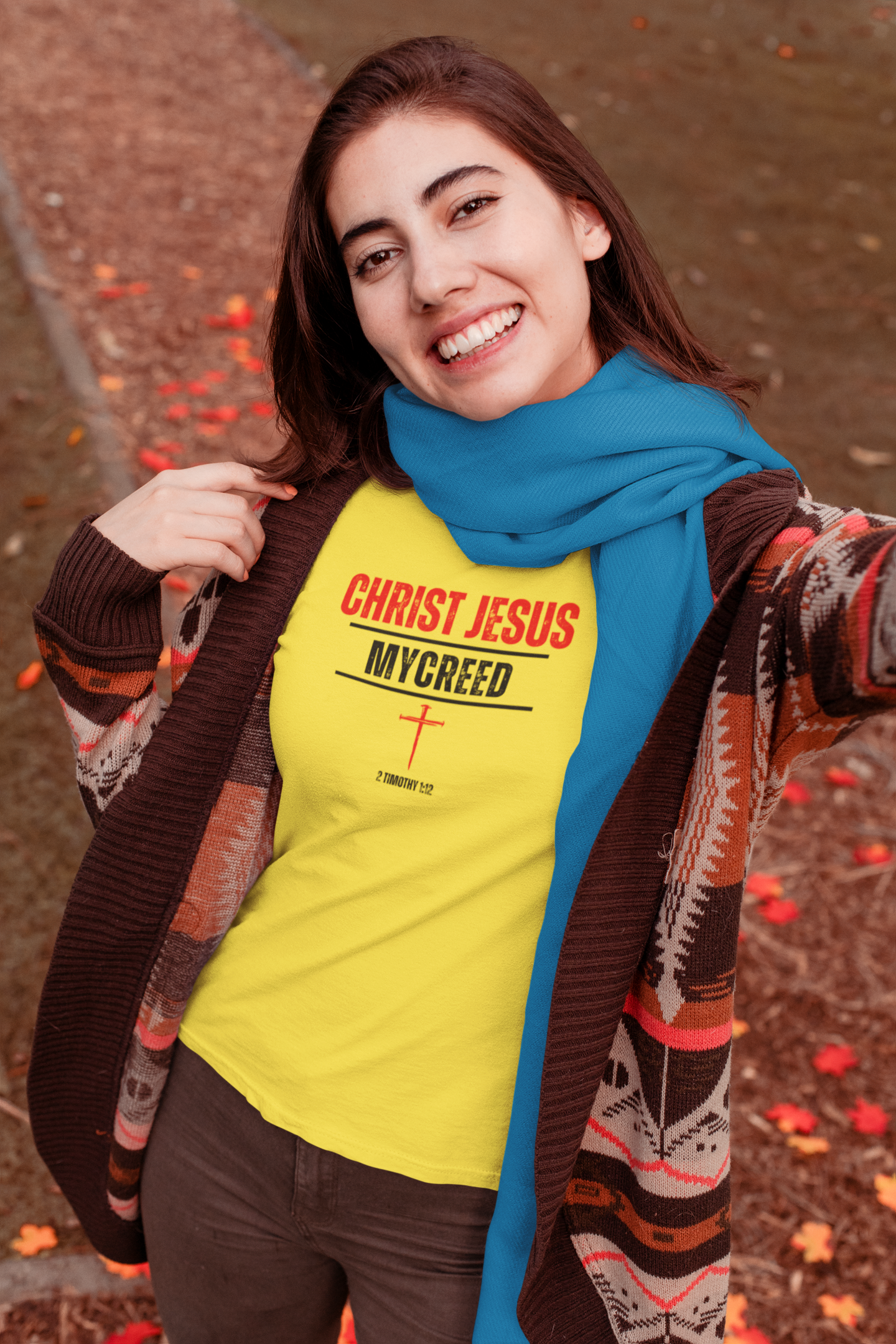 CHRIST JESUS MYCREED Women’s Fitted Christian T-Shirt | Next Level Apparel® NL3900