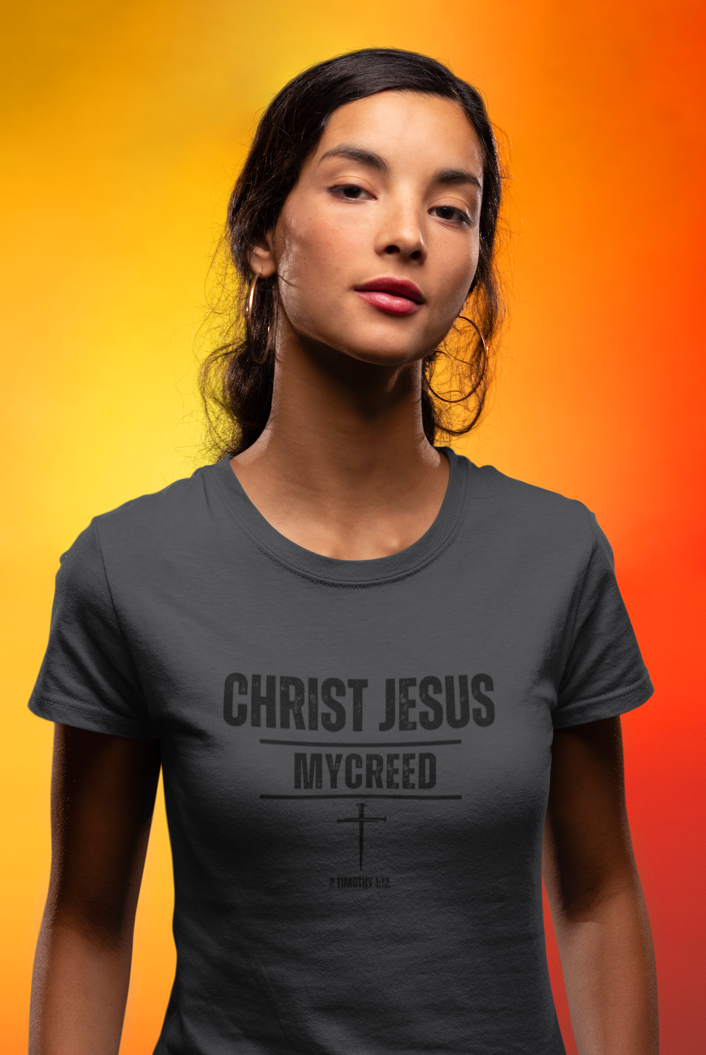CHRIST JESUS MYCREED Women’s Fitted Christian T-Shirt | Next Level Apparel® NL3900