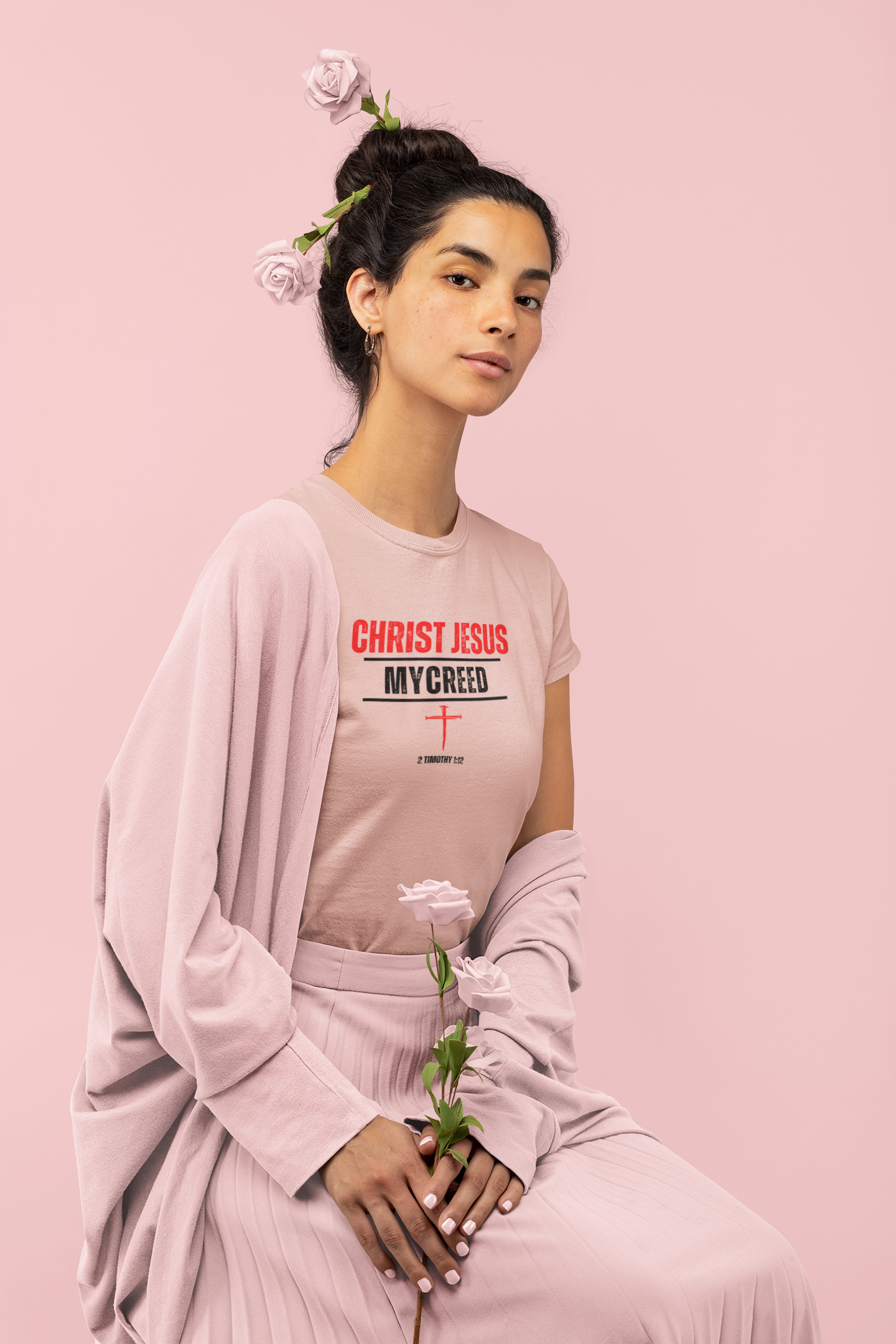 CHRIST JESUS MYCREED Women’s Fitted Christian T-Shirt | Next Level Apparel® NL3900