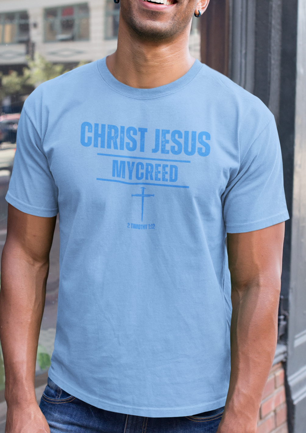 CHRIST JESUS MYCREED (Subtle) Men’s Christian T-Shirt | Bella+Canvas® Tee