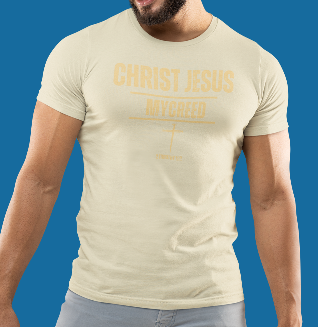 CHRIST JESUS MYCREED (Subtle) Men’s Christian T-Shirt | Bella+Canvas® Tee