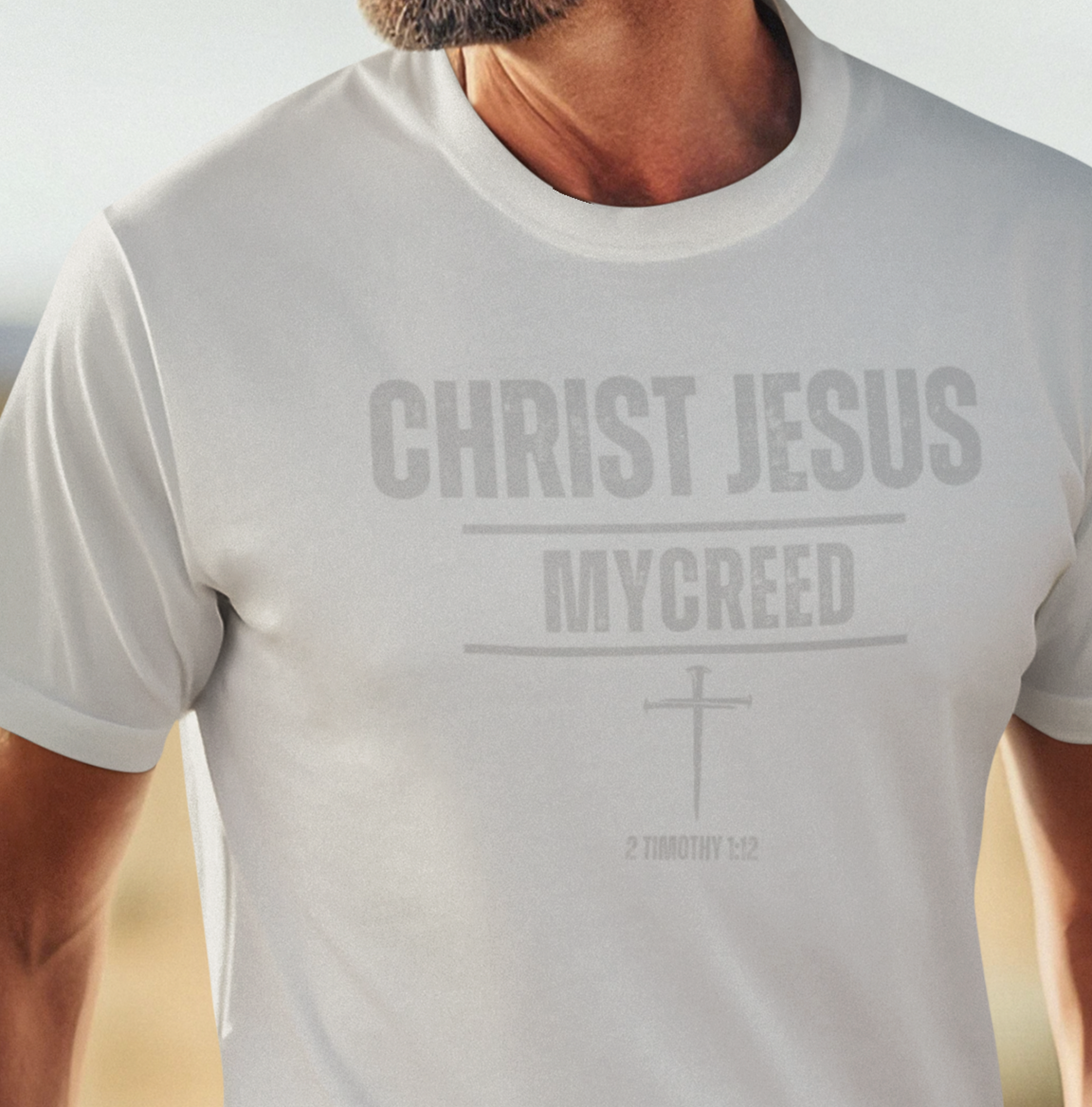 CHRIST JESUS MYCREED (Subtle) Men’s Christian T-Shirt | Bella+Canvas® Tee