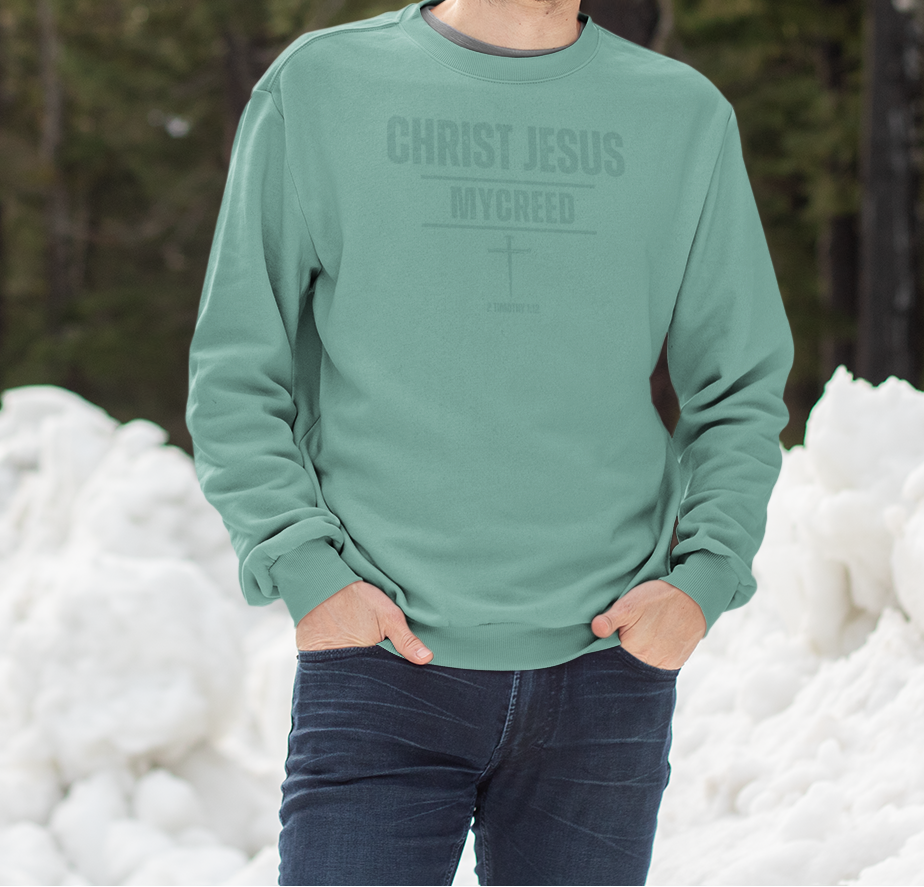 CHRIST JESUS MYCREED Stanley/Stella SXU029 Organic Cotton Sweatshirt BY MyCreed – 2 Timothy 1:12