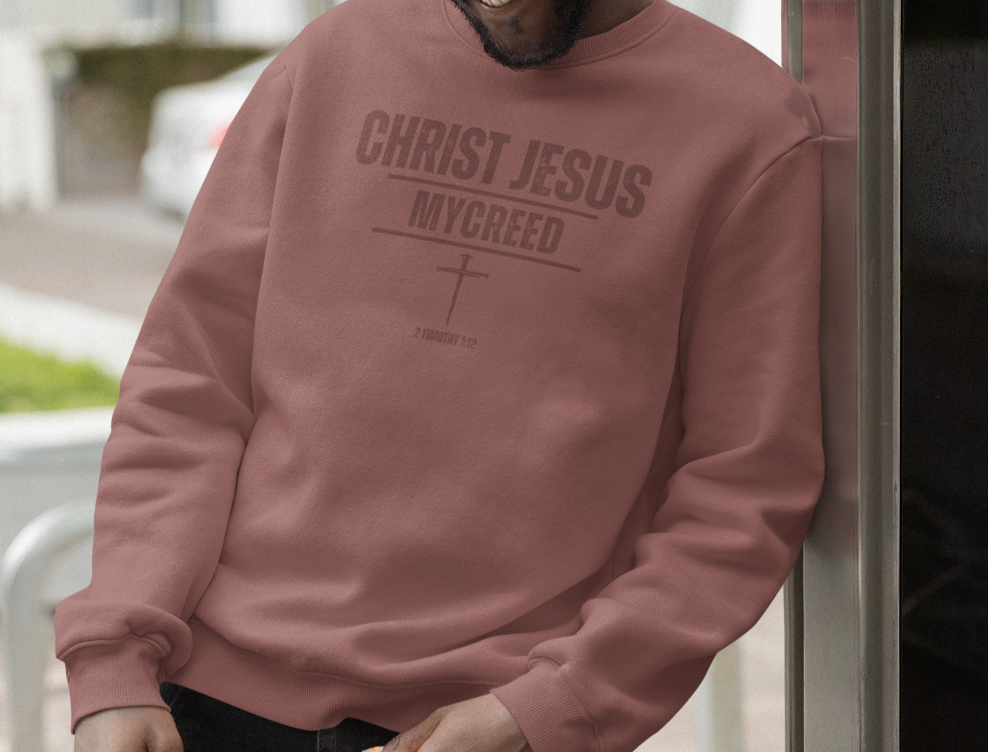 CHRIST JESUS MYCREED Stanley/Stella SXU029 Organic Cotton Sweatshirt BY MyCreed – 2 Timothy 1:12