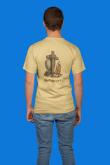 The Calvary Triumph Comfort Colors® Unisex Tee By MyCreed (Back Print) | Colossians 2:14-15