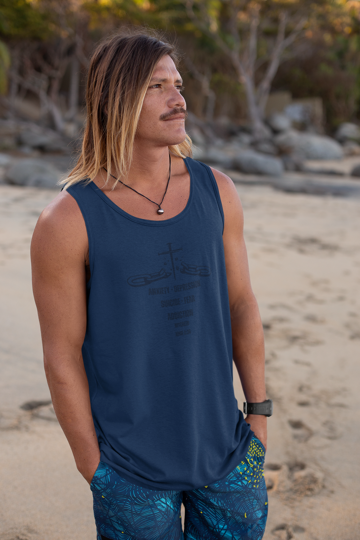 CHAIN BREAKER MYCREED Comfort Colors® 9360 Tank – John 8:36 Christian Apparel