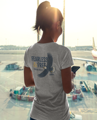 Fearless & Free Bella+Canvas® Slim Fit Women’s Christian Tee by MyCreed | Joshua 1:9