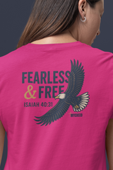 Fearless & Free Bella+Canvas® Slim Fit Women’s Christian Tee by MyCreed | Joshua 1:9