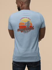 Fisher of Men Christian T-Shirt – Vintage Sunset Back Print | Next Level® Soft Wash by MyCreed