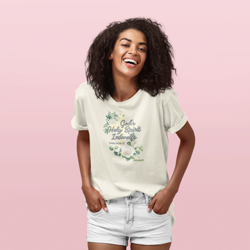 God's Holy Spirit Indwells BELLA+CANVAS® 6405 Women’s Tee by MyCreed | John 14:16-17