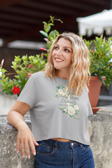 God’s Holy Spirit Indwells Christian women’s crop top John 14:16-17 Bella+Canvas 6482 by MyCreed