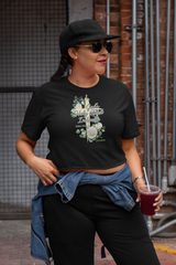 God’s Holy Spirit Indwells Christian women’s crop top John 14:16-17 Bella+Canvas 6482 by MyCreed
