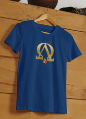 Alpha & Omega (Revelation 22:13) Christian unisex t-shirt by MyCreed — front print on Bella+Canvas 3001