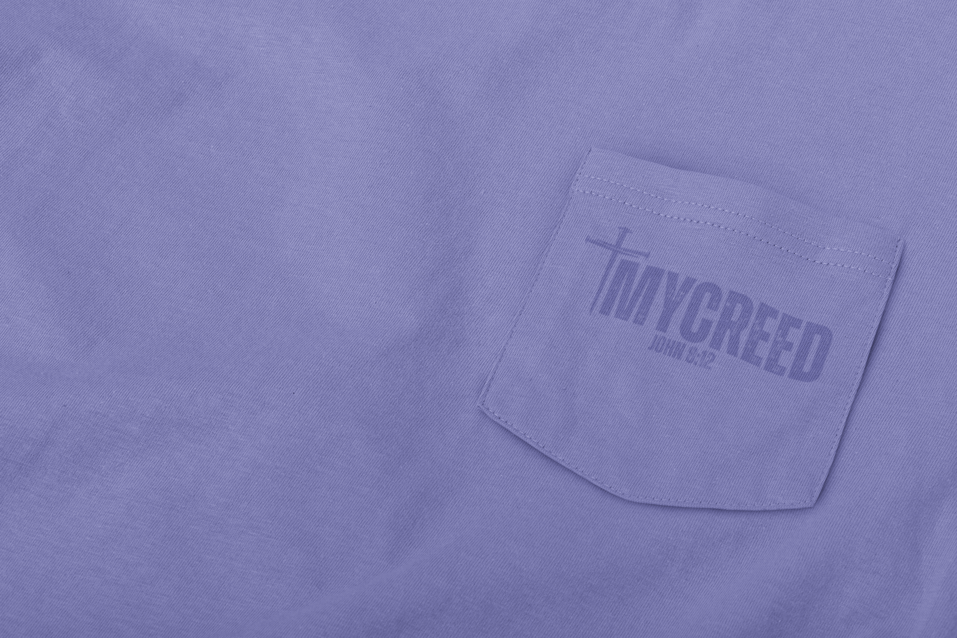Christian long sleeve shirt featuring creed-style typography design by MyCreed.