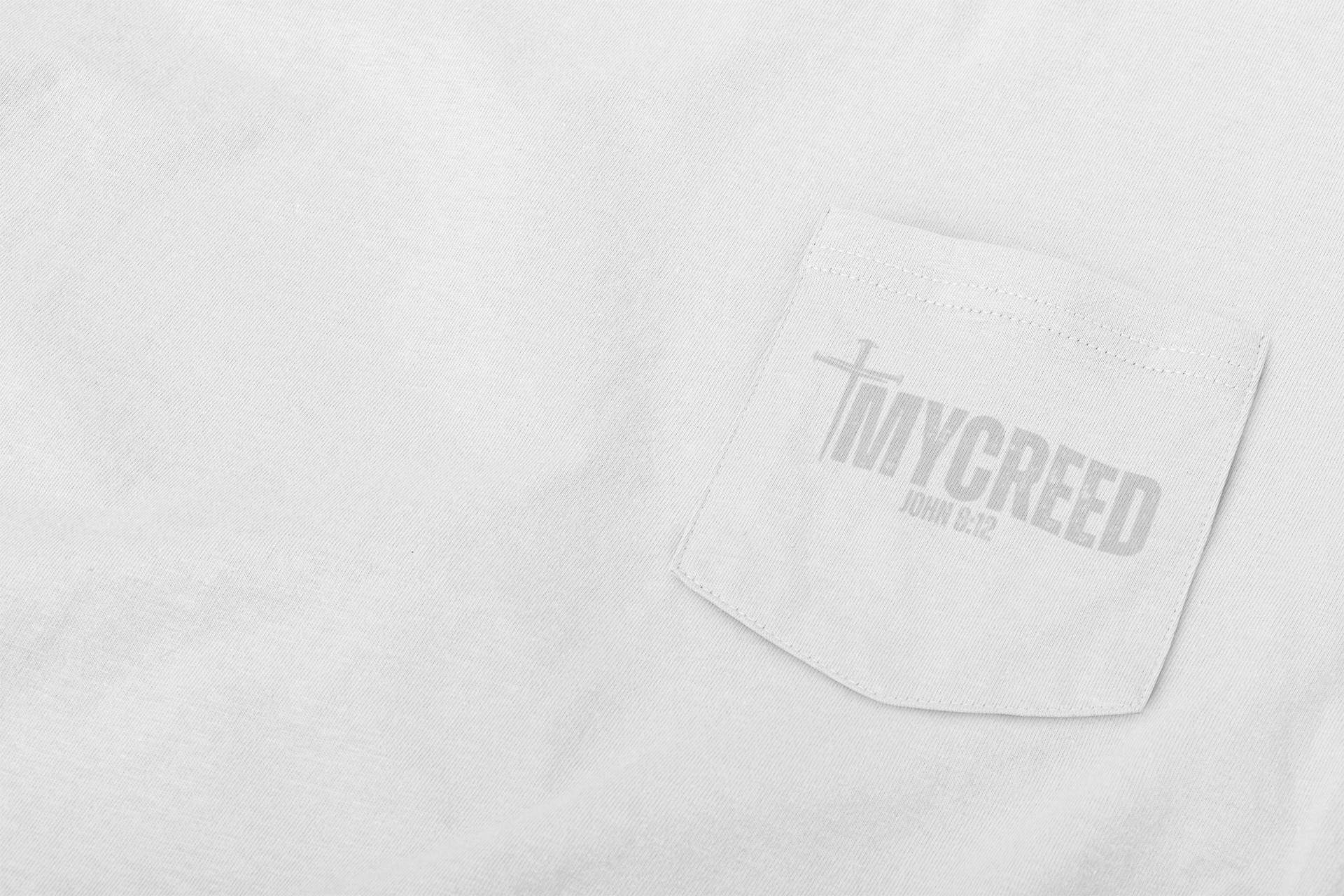 Christian long sleeve shirt featuring creed-style typography design by MyCreed.
