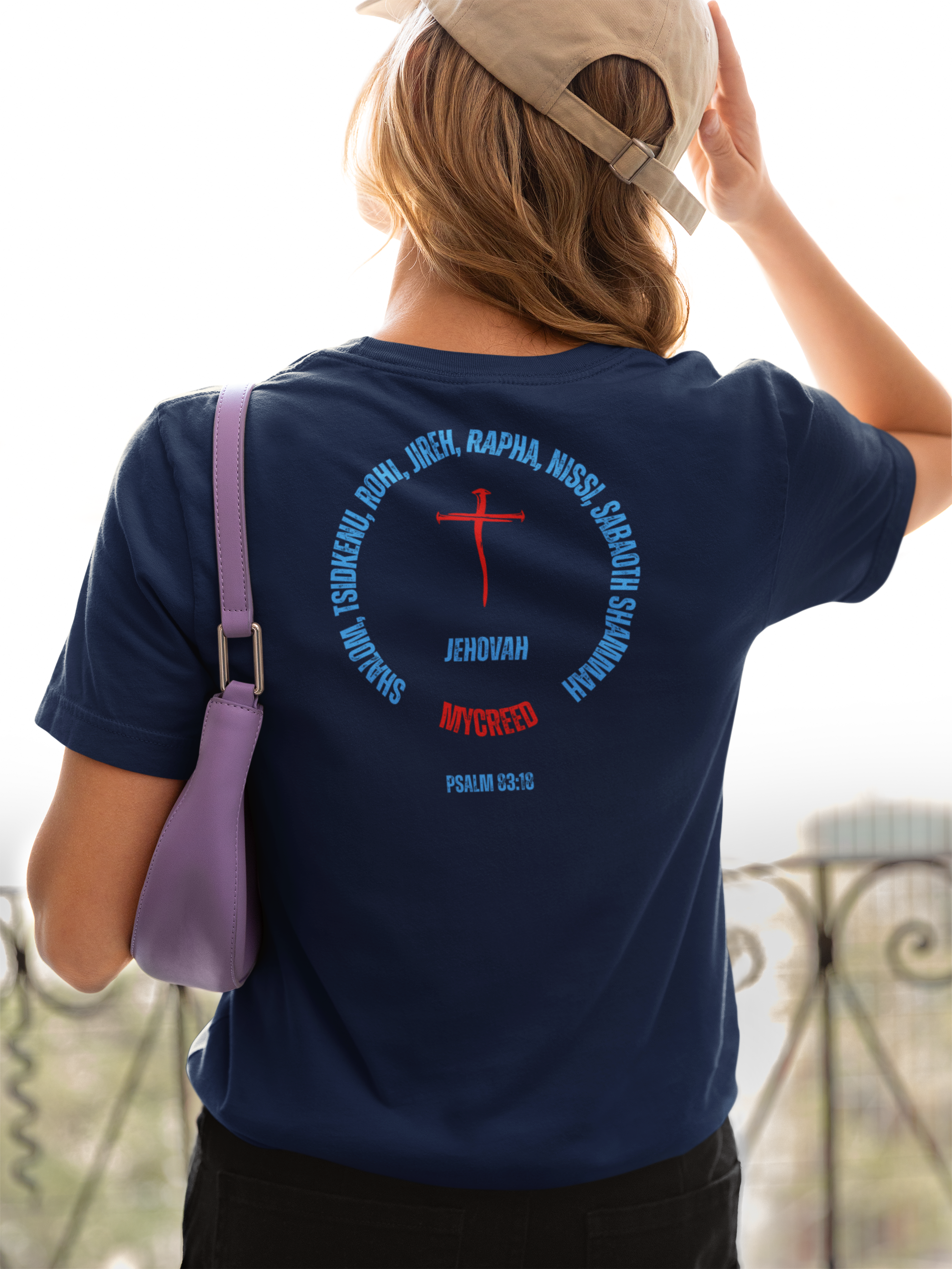 JEHOVAH NAMES Psalm 83:18 Christian Slim Fit Womens T-shirt by MyCreed