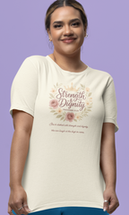 Strength & Dignity Bella+Canvas® Women's T-Shirt by MyCreed - Proverbs 31:25