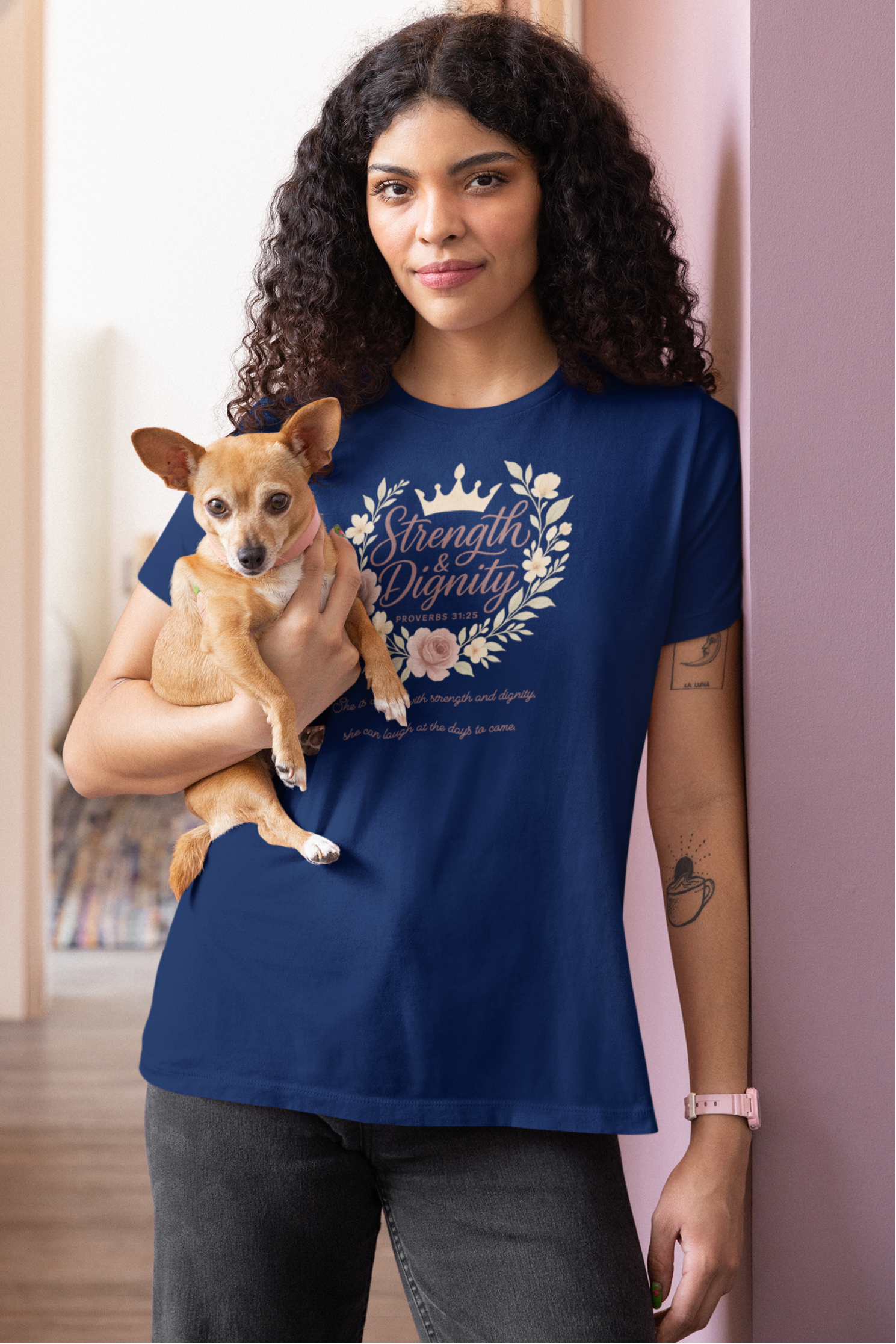 Strength & Dignity Bella+Canvas® Women's T-Shirt by MyCreed - Proverbs 31:25