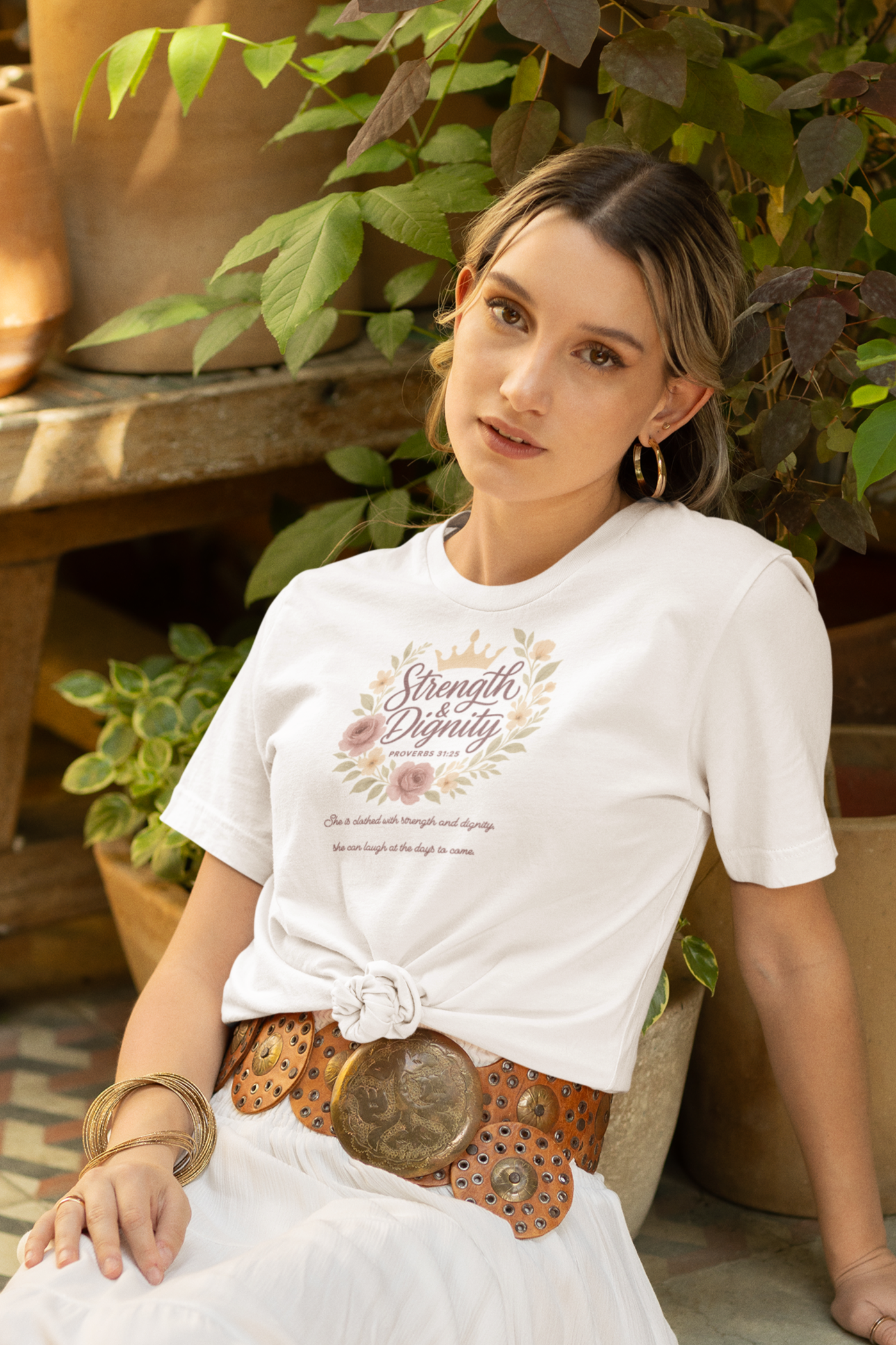 Strength & Dignity Bella+Canvas® Women's T-Shirt by MyCreed - Proverbs 31:25