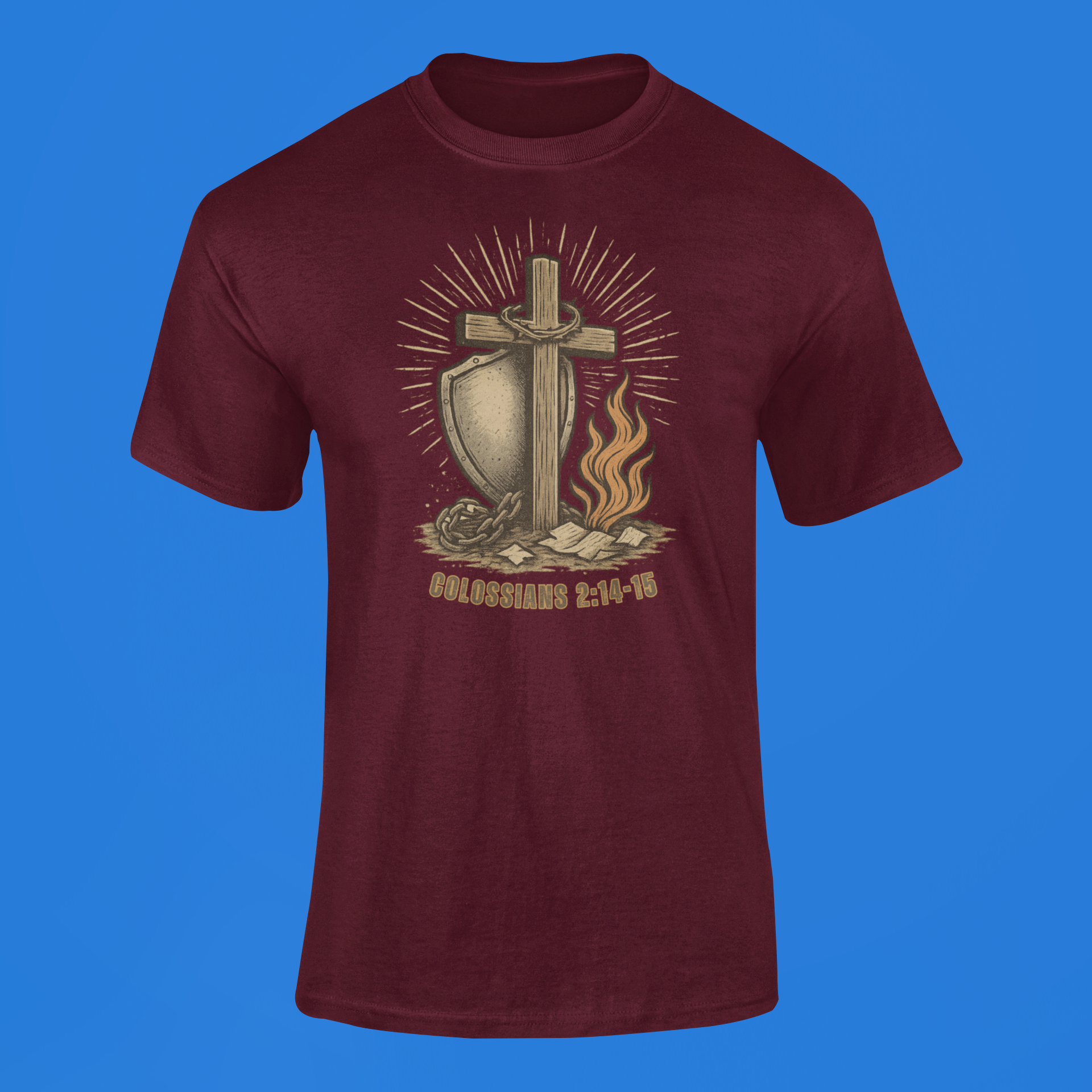 The Calvary Triumph Tee By MyCreed | Colossians 2:14-15 | BELLA+CANVAS 3001
