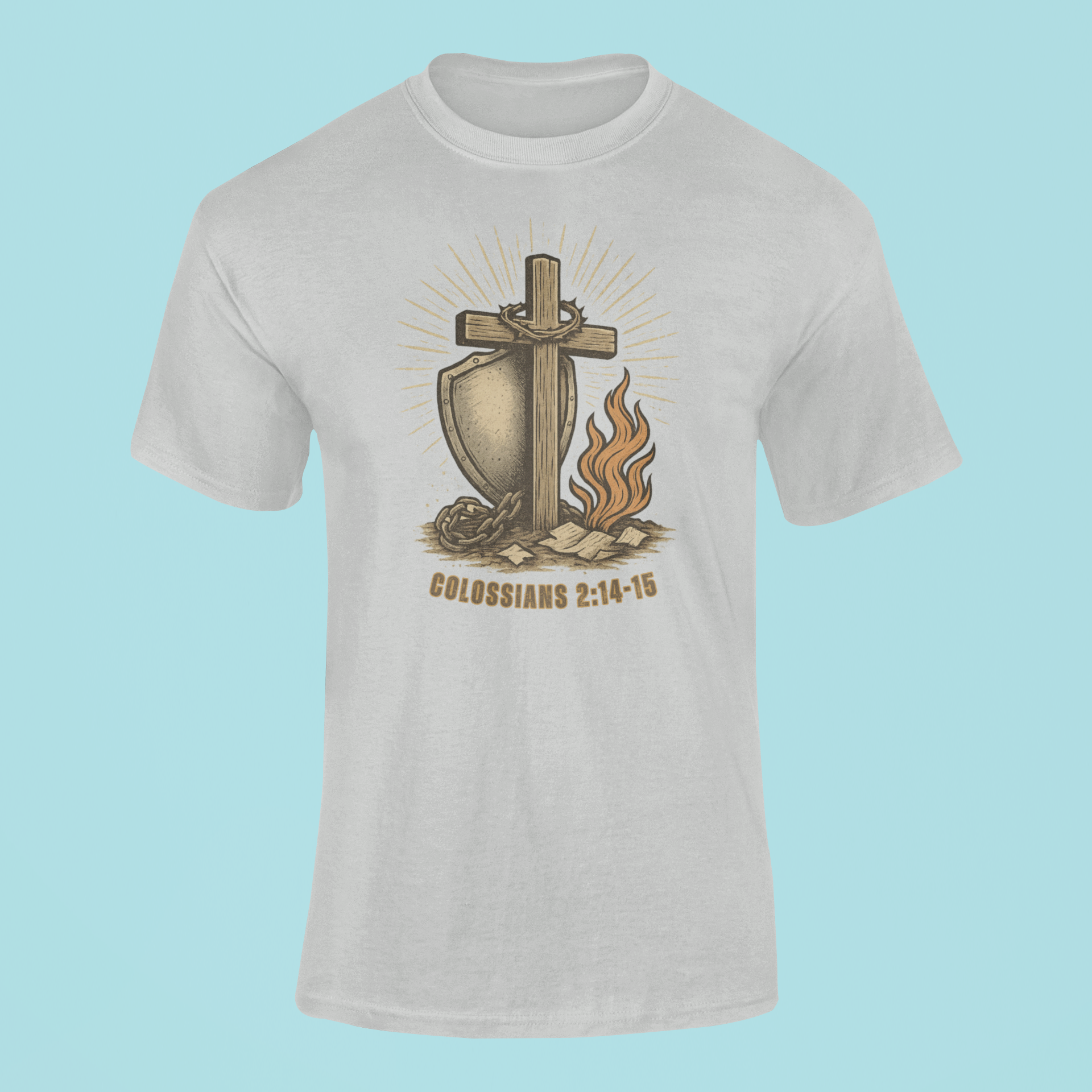 The Calvary Triumph Tee By MyCreed | Colossians 2:14-15 | BELLA+CANVAS 3001
