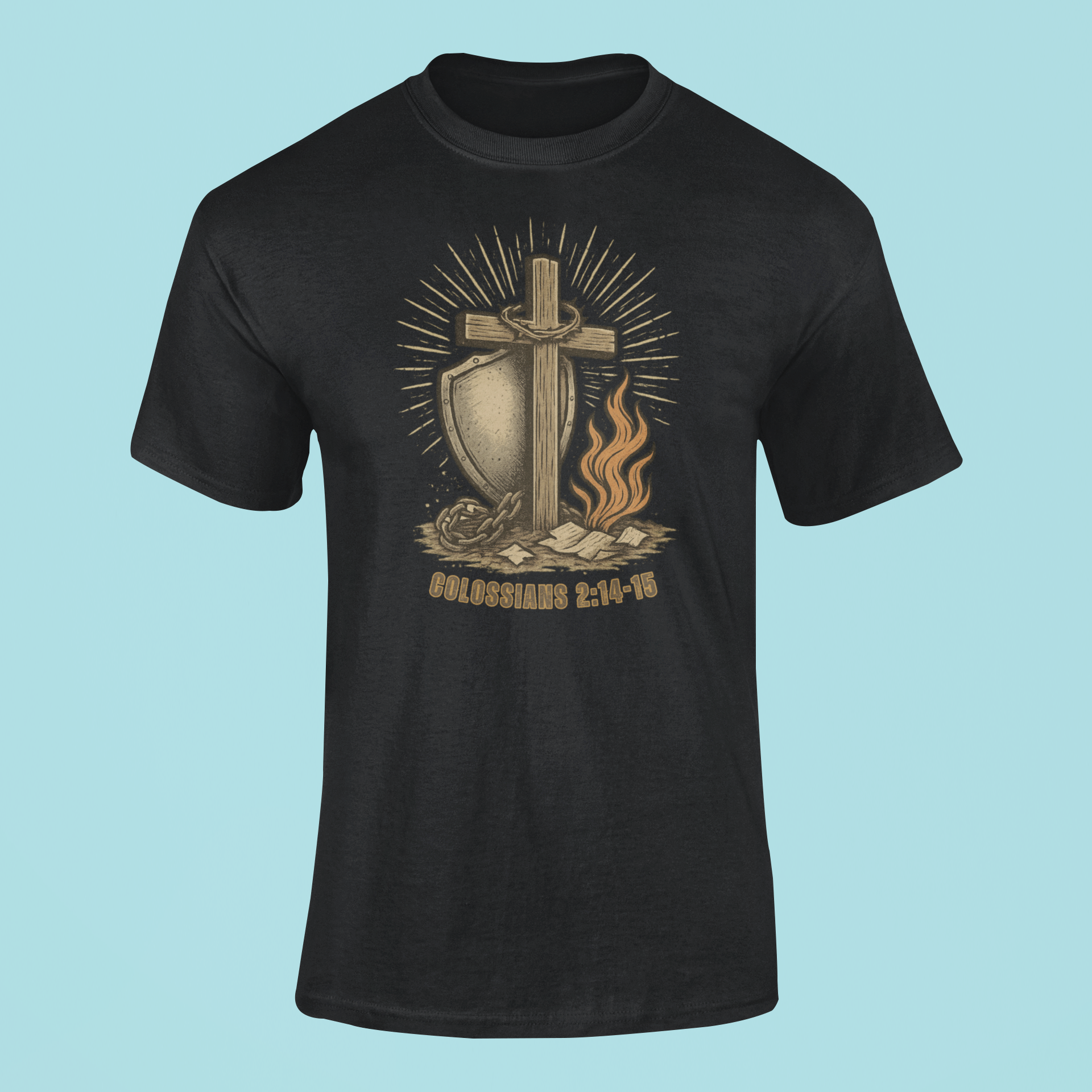 The Calvary Triumph Tee By MyCreed | Colossians 2:14-15 | BELLA+CANVAS 3001