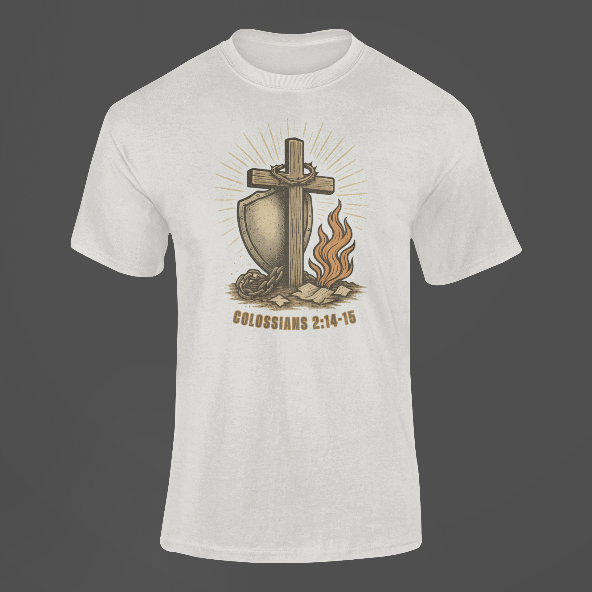 The Calvary Triumph Tee By MyCreed | Colossians 2:14-15 | BELLA+CANVAS 3001