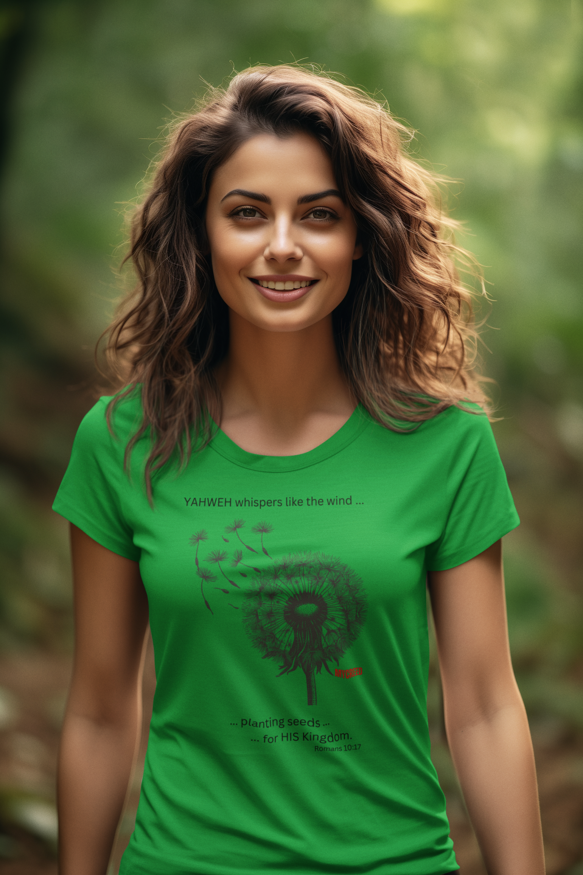 YAHWEH Whispers Women’s Christian T-Shirt – Next Level® 3900 | MyCreed
