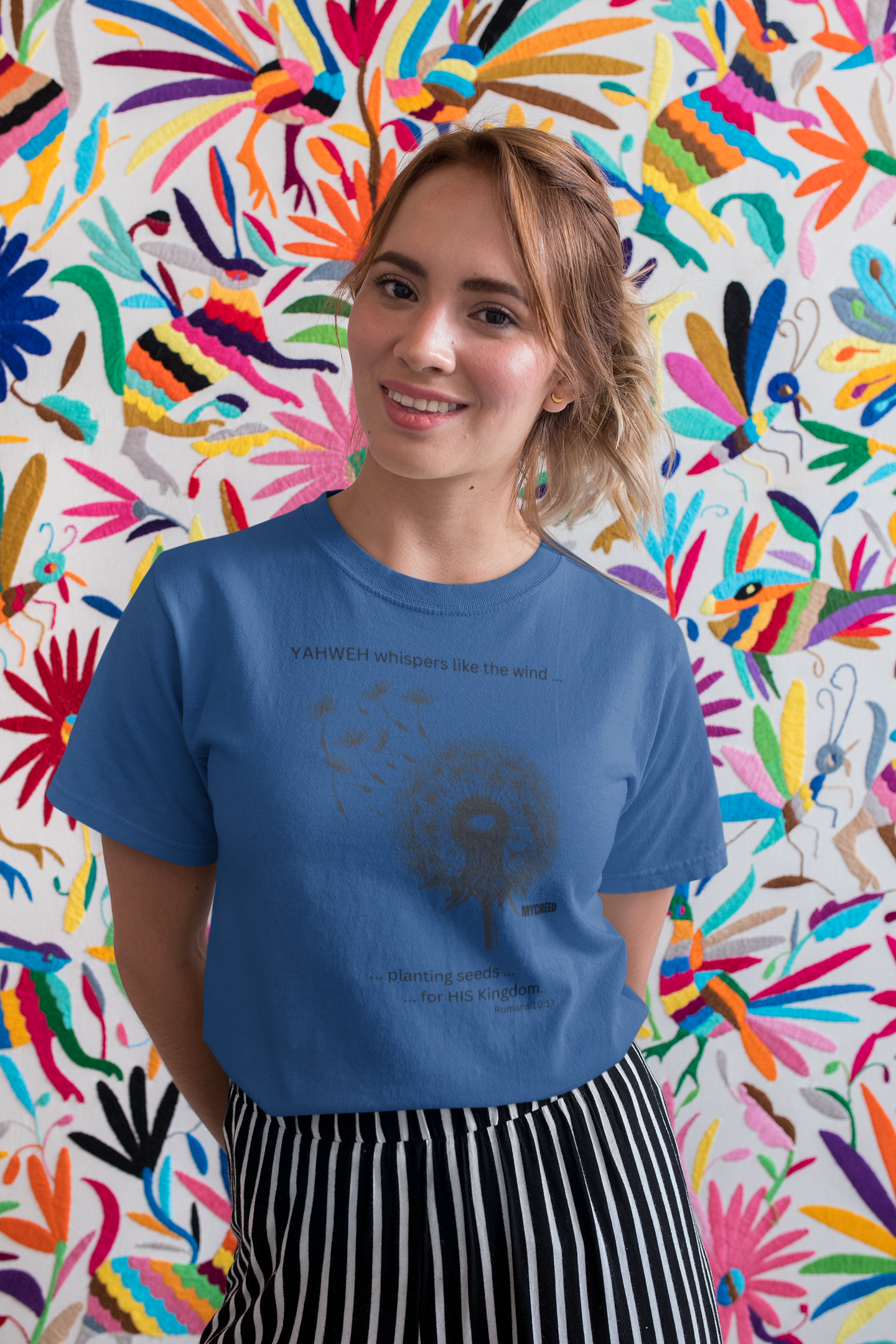 YAHWEH Whispers Women’s Christian T-Shirt – Next Level® 3900 | MyCreed