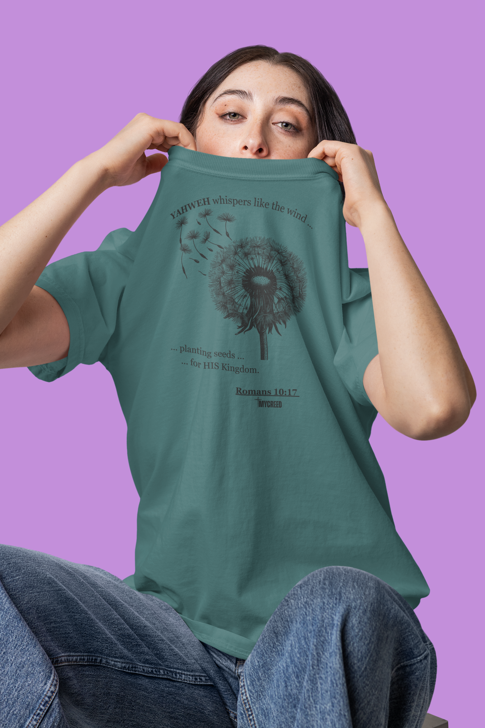 YAHWEH Whispers Comfort Colors® Women’s Tee by MyCreed | Romans 10:17