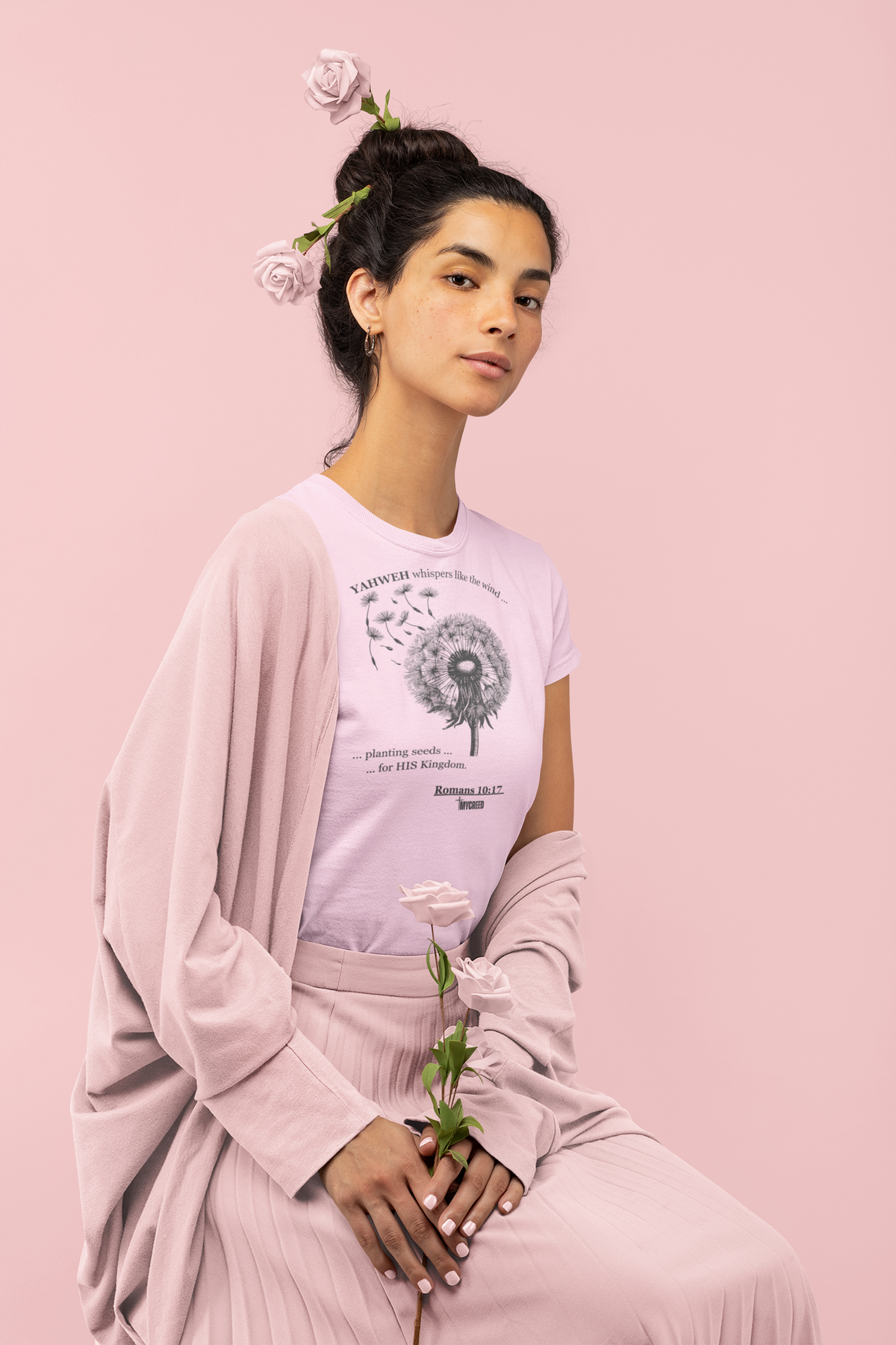 YAHWEH Whispers Comfort Colors® Women’s Tee by MyCreed | Romans 10:17