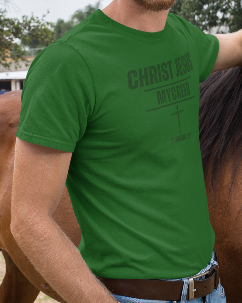 CHRIST JESUS MYCREED (Subtle) Men’s Christian T-Shirt | Bella+Canvas® Tee
