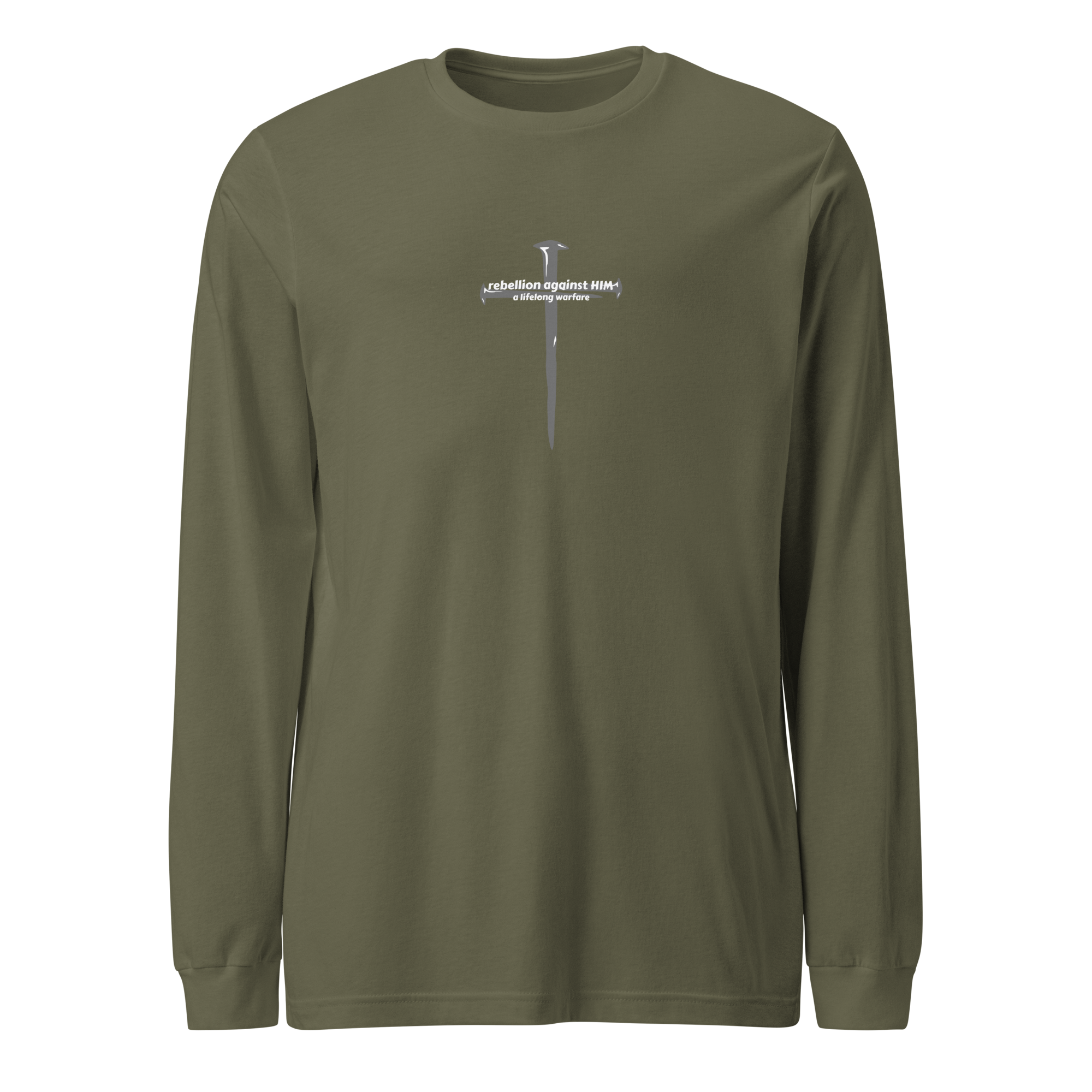 Rebellion Against Him | A Lifelong Warfare Premium Unisex Long Sleeve Tee
