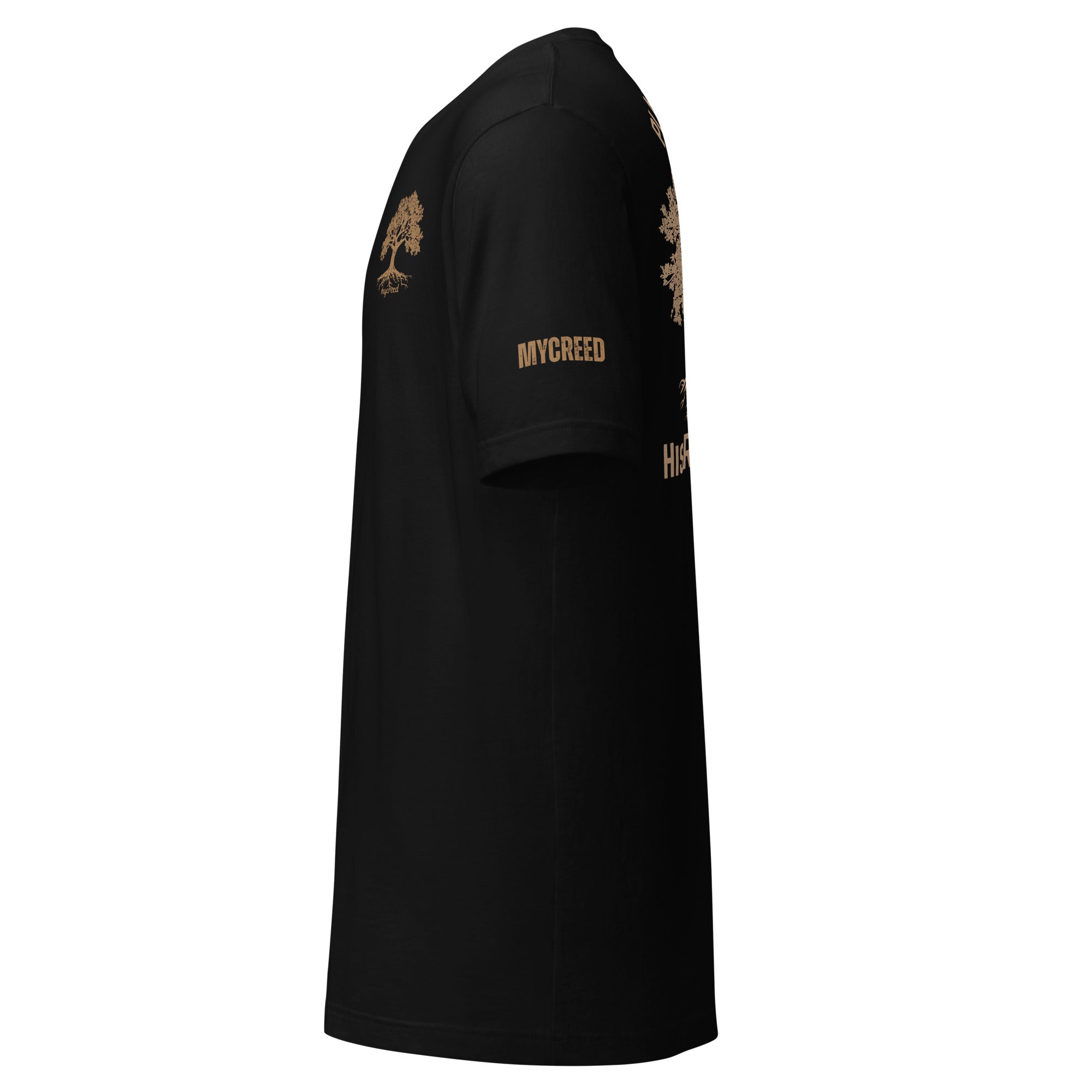 Rooted in His Righteousness artwork with detailed branches and roots.