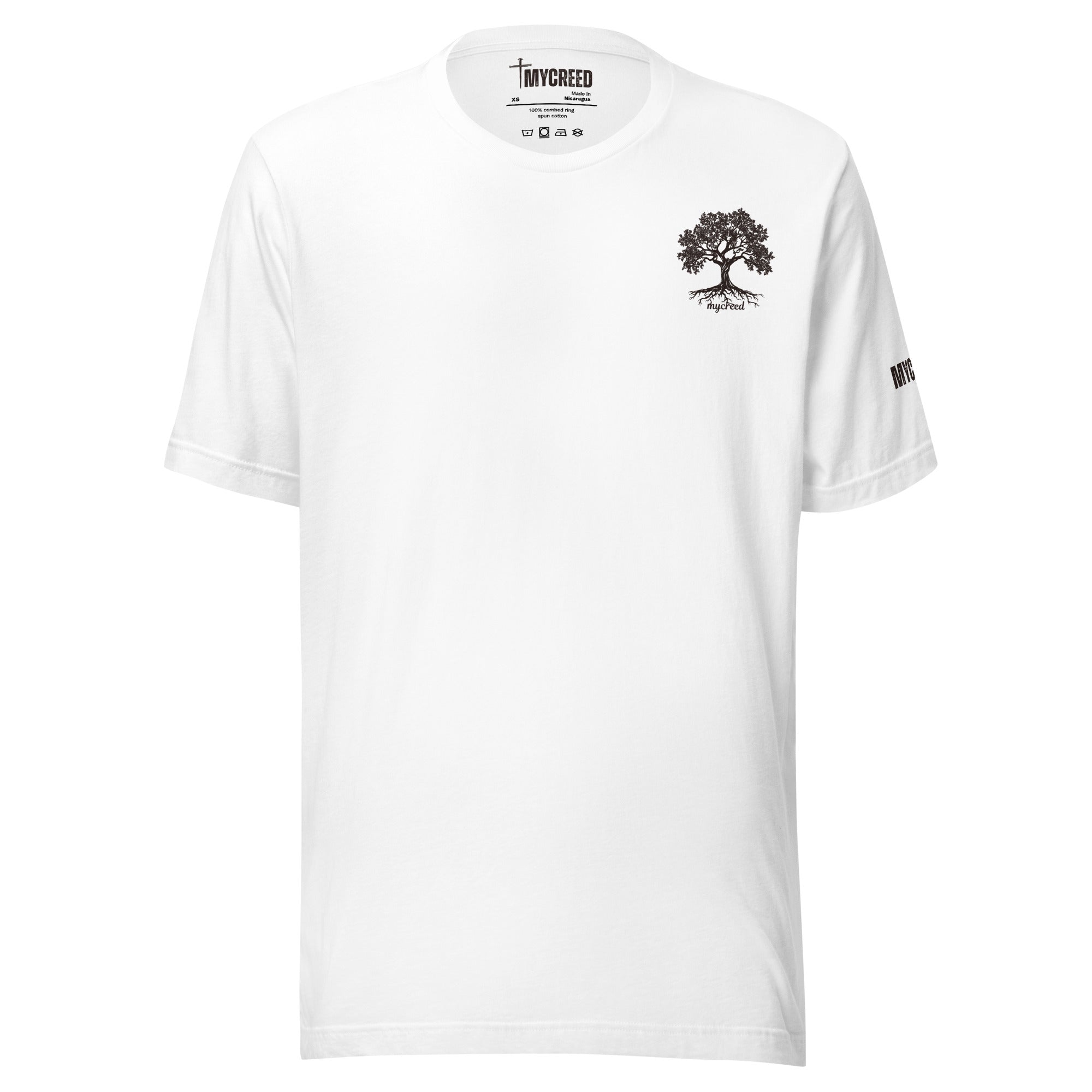 Planted in God message above detailed tree artwork.